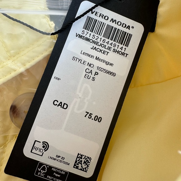 Vero Moda Lemon Quilted Jacket - Picture 8 of 8